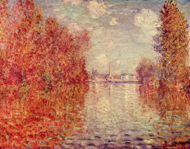 Claude Monet Herbst in Argenteuil France oil painting art